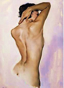 classic pose painting - Unknown Artist classic pose art painting